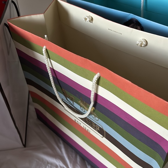 Large Y2k COACH Gift Bags Lot of 7 varieties - Picture 6 of 12